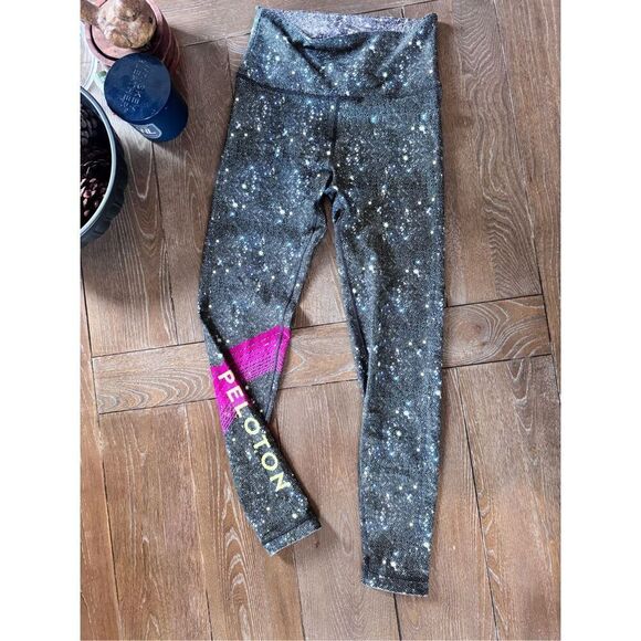 Peloton x WITH Women’s Leggings Girls Night Out High Waisted Sparkle Starlight S - Picture 1 of 7